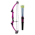 Genesis Original Lightweight Archery Compound Bow And Arrow Set, Draw Hand - Right, Purple