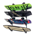 Storeyourboard Adjustable Wakeboard Storage Rack, 4 Board Wall Mount Display