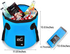 Banchelle Collapsible Bucket Camping Water Storage Container 20 L (5 Gallon) Portable Folding Foot Bath Tub Wash Basin For Trave