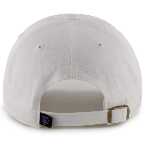 '47 New York Yankees Adjustable Cap Clean Up Mlb, White, Royal Blue, Orange, One Size