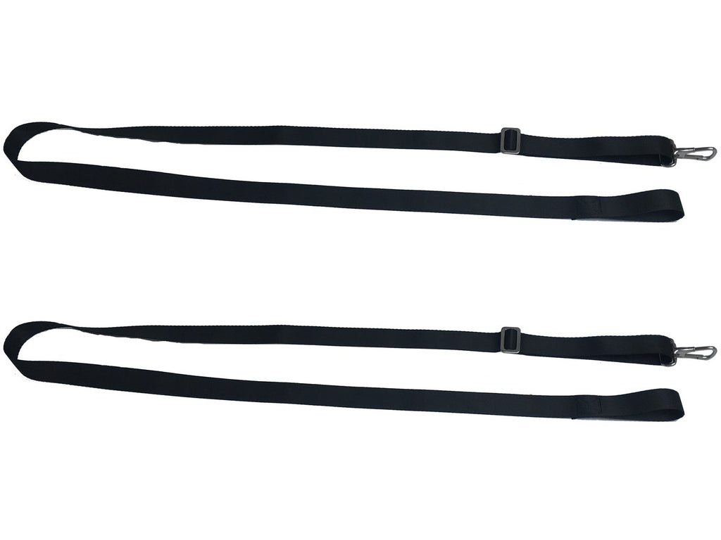 Vtete 2 Pcs Adjustable Bimini Boat Top Straps With Loops And Single Snap Hook - 28''~60'' Stainless Steel Boat Awning Hardware
