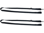 Vtete 2 Pcs Adjustable Bimini Boat Top Straps With Loops And Single Snap Hook - 28''~60'' Stainless Steel Boat Awning Hardware