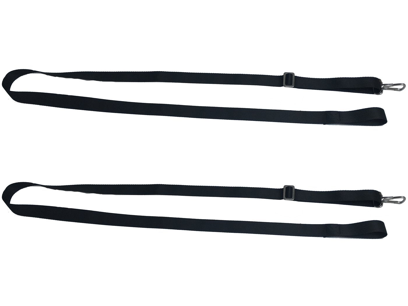 Vtete 2 Pcs Adjustable Bimini Boat Top Straps With Loops And Single Snap Hook - 28''~60'' Stainless Steel Boat Awning Hardware