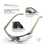 Xaegistac Shooting Glasses With Case Anti Fog Hunting Safety Glasses For Men Women (Clear Lens-Khaki Frame)