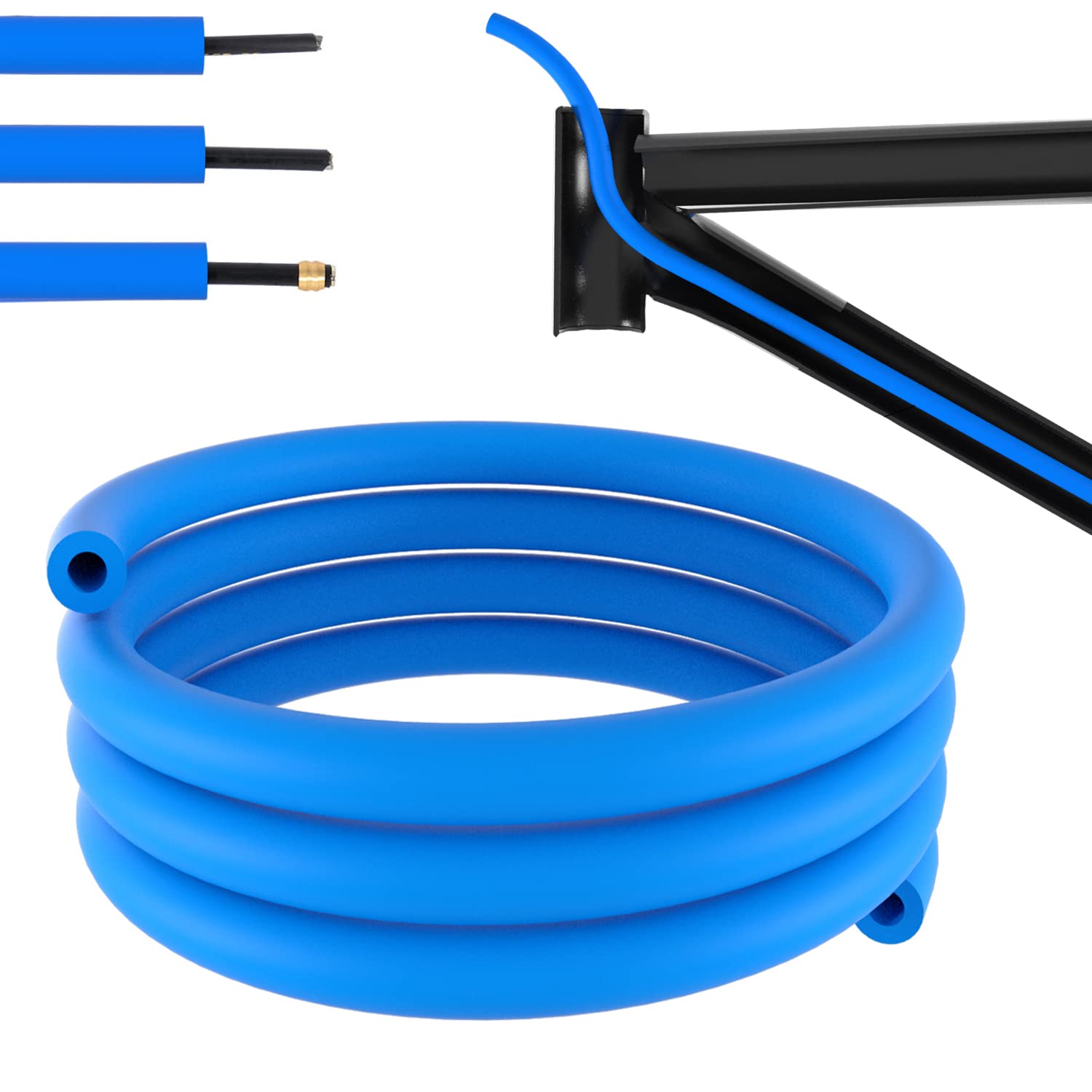 Cycearth 1.5M/Lot Bike Frame Internal Housing Damper 6Mm Foam Sleeve Hose Bicycle Cable Bike Shift/Brake/Hydraulic Tube