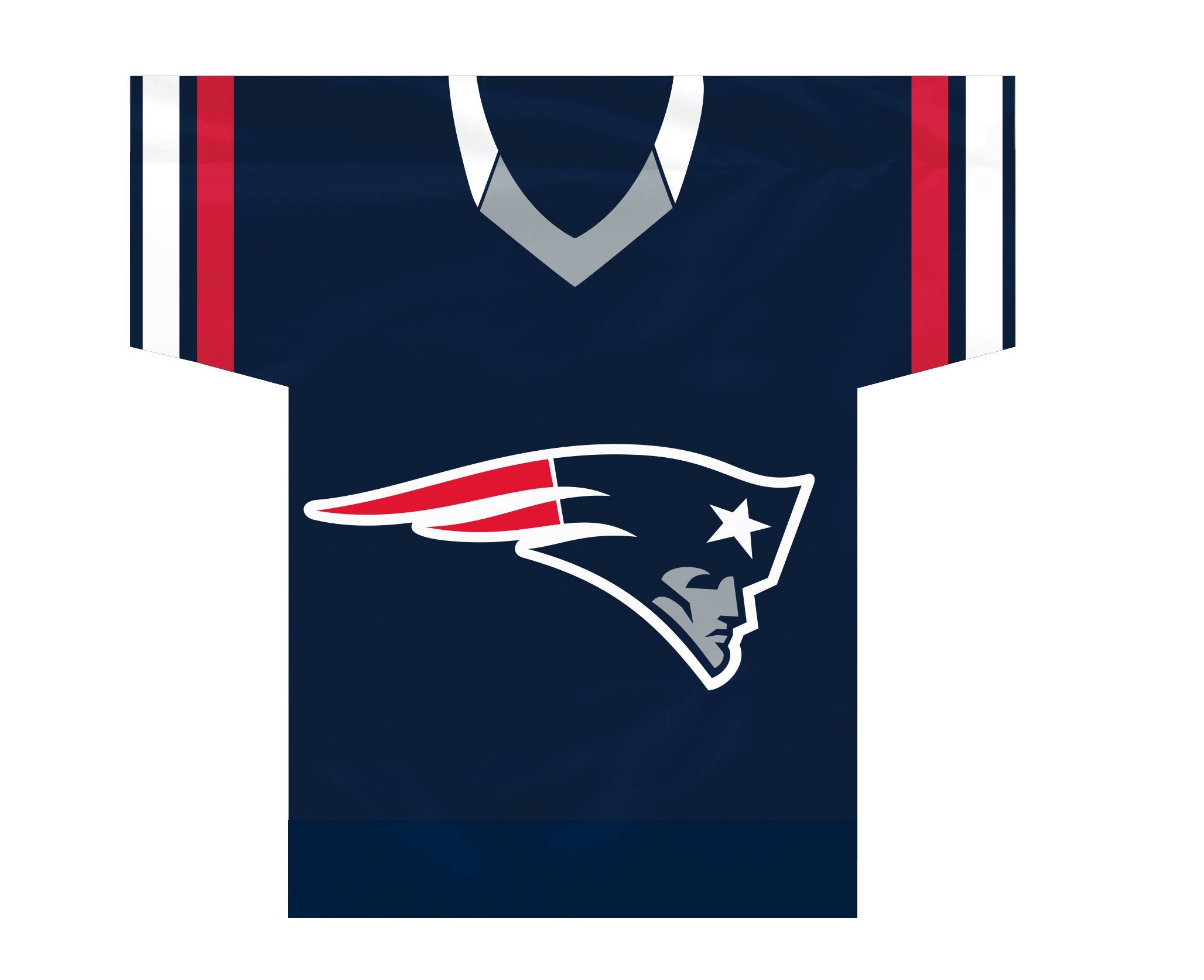 Fremont Die NFL New England Patriots 2-Sided Jersey Flag, 30 x 34, 30 x 34, Team Colors