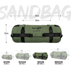 Yes4All Workout Sandbags, Heavy Duty Sandbags For Fitness, Conditioning, Mma & Combat Sports - Army Green - L