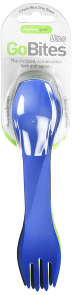 Humangear Gobites Uno 3-Pack, Blue/Gray/Green