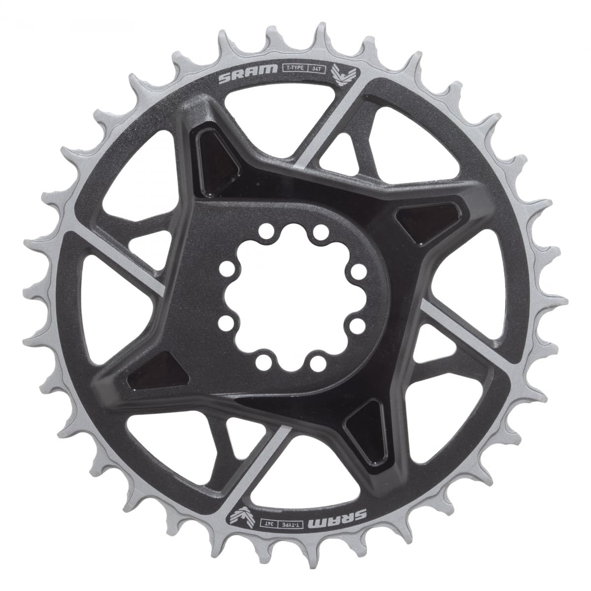SRAM, Eagle T-Type DM X0 3mm Offset, Chainring, Teeth: 34, Speed: 12, BCD: Direct Mount, Aluminum, Black