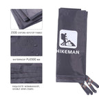 Hikeman Waterproof Camping Tarp Portable Tent Footprint With Drawstring Bag Ground Cloth For Outdoor Hiking Picnic (Grey 83X83)