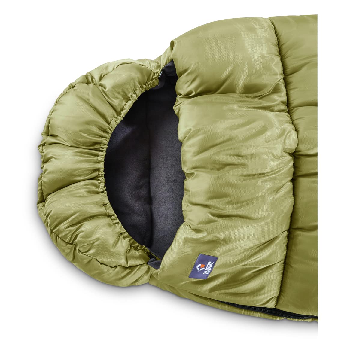 Guide Gear -15 Degree Fleece Lined Sleeping Bag For Adults And Kids Warm Winter Cold Weather Lightweight Portable For Camping, B