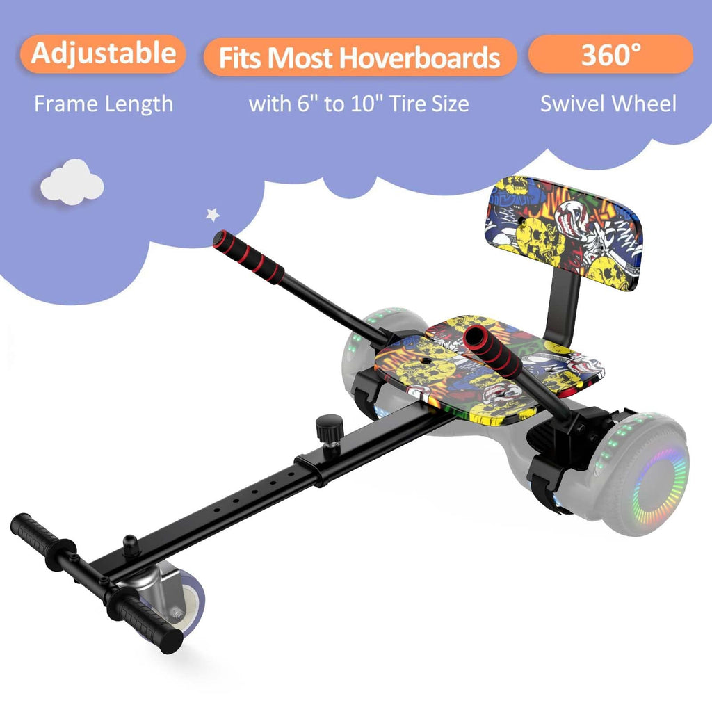 Uni-Sun Self Balancing Scooter Seat Attachment, Adjustable Kart Accessories, Self Balancing Scooter Go Kart Attachments, Compati