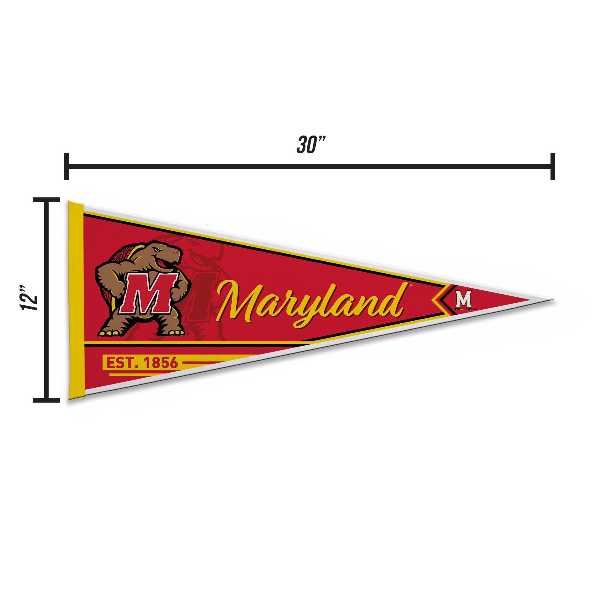 Rico Industries Ncaa Classic 12'' X 30'' Felt Wall D  Cor Pennant - Great For Home/Bed Room/Man Cave D  Cor