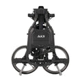 Kvv 3 Wheel Compact Flat Folding Design Golf Push Cart With Lightweight And Sturdy Aluminum Frame, Charcoal