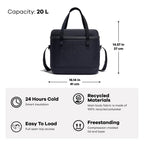 Hydro Flask Cooler Bag - Insulated Portable Soft Cooler - 20 L Capacity in Surf Blue
