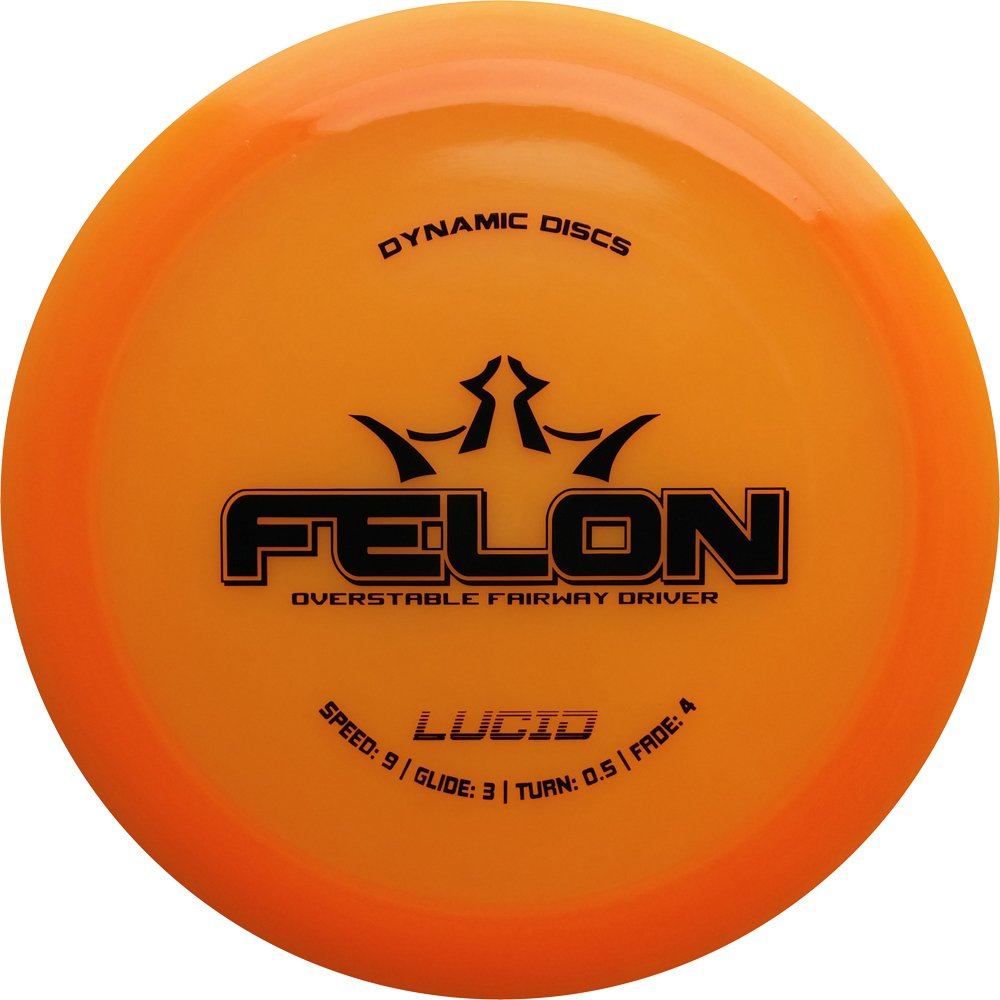 Dynamic Discs Lucid Felon Fairway Driver Golf Disc [Colors May Vary] - 170-172G