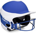 RIP-IT | Vision Pro Softball Batting Helmet with Face Mask | Matte | Two-Tone Royal M/L | Lightweight Womens Sport Equipment