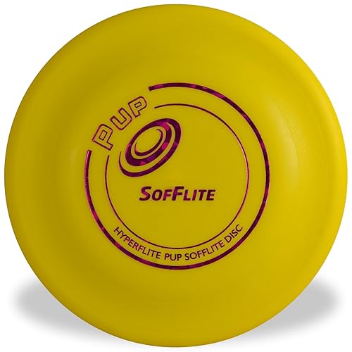 Hyperflite K-10 Pup Sofflite Dog Disc 7 Inch, Ultra-Soft For Canines With Sensitive Mouths, Best Flying, Dog Frisbee, Competitio