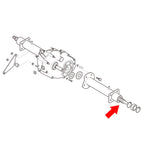 10L0L Driver Side Rear Axle Shaft For 1994.3-2009 Ezgo Gas Txt, Medalist, St, Mpt Gas Golf Cart, Includes Bearing, Oem# 72056G01