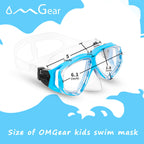 Goggles Kids Swimming Silicone Swim Mask Snorkeling Gear For Kids Tempered Glass Snorkel Goggles With Nose Cover Scuba Diving Go