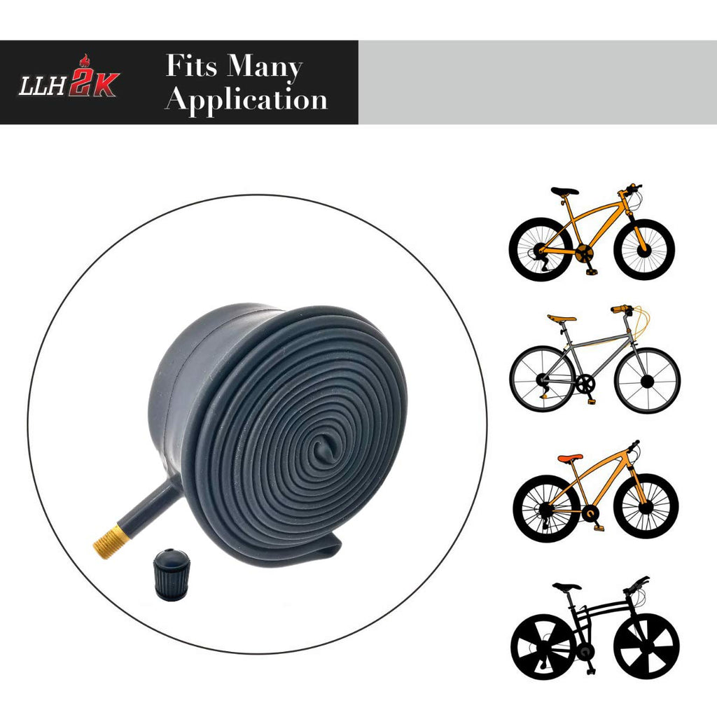 26 X 2.125 Bicycle Tube 26 X 2.125/1.95/1.75-2 Pack With W/Bike Tire Levers & Repair Patches. The Llh2K Bicycle Tube 26 X 2.125