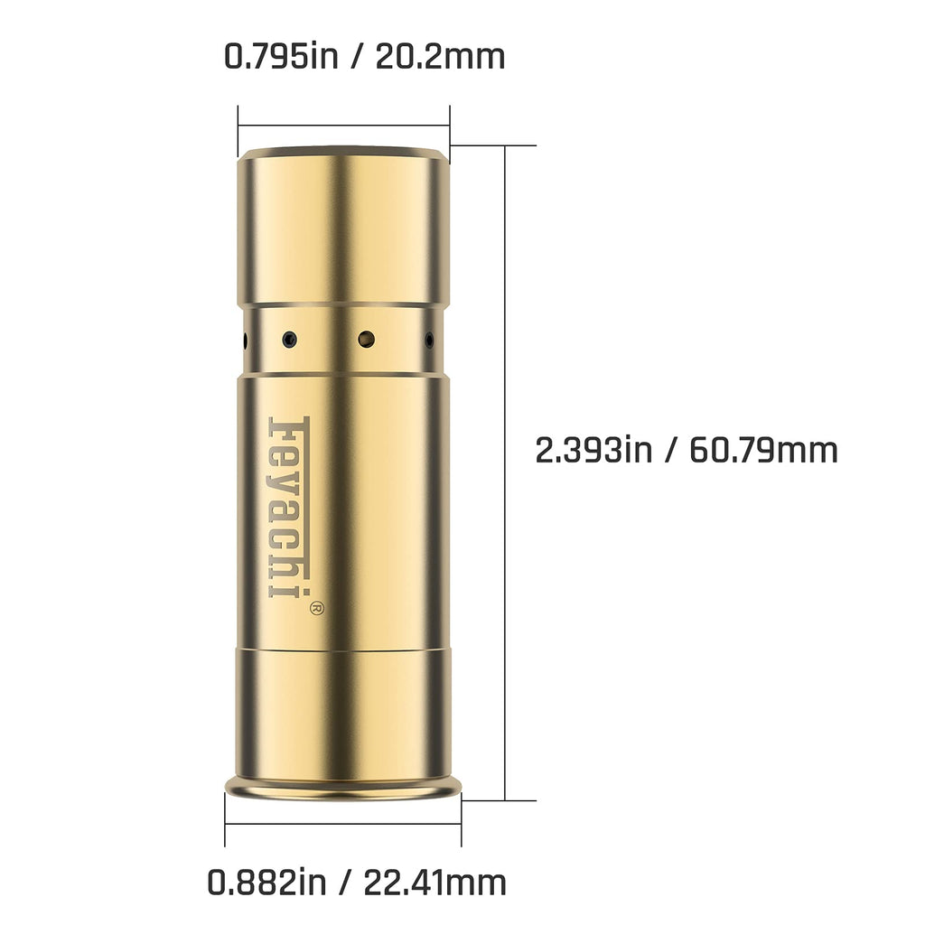 Feyachi Laser Bore Sight 12 Gauge Bore Sight Red Dot Laser Boresighter with 3 Sets of Batteries