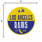 Rico Industries Nfl Football Los Angeles Rams Classic Shape Cut Pennant - Home And Living Room D  Cor - Soft Felt Ez To Hang