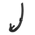 Ist Dry Top Foldable Snorkel For Freediving & Spearfishing, Flexible Roll Up Design, Compact For Travel- Black