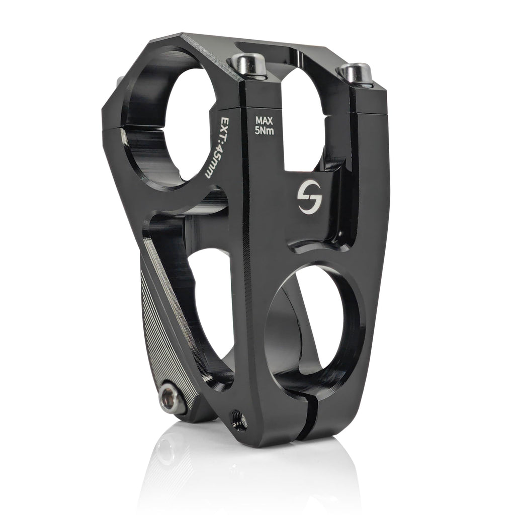 Fisope Mountain Bike Stem With 31.8Mm Bar Clamp 7 Degree 45Mm Cnc Machined Aluminum Alloy Light Weigh Bike Stem For Downhill And