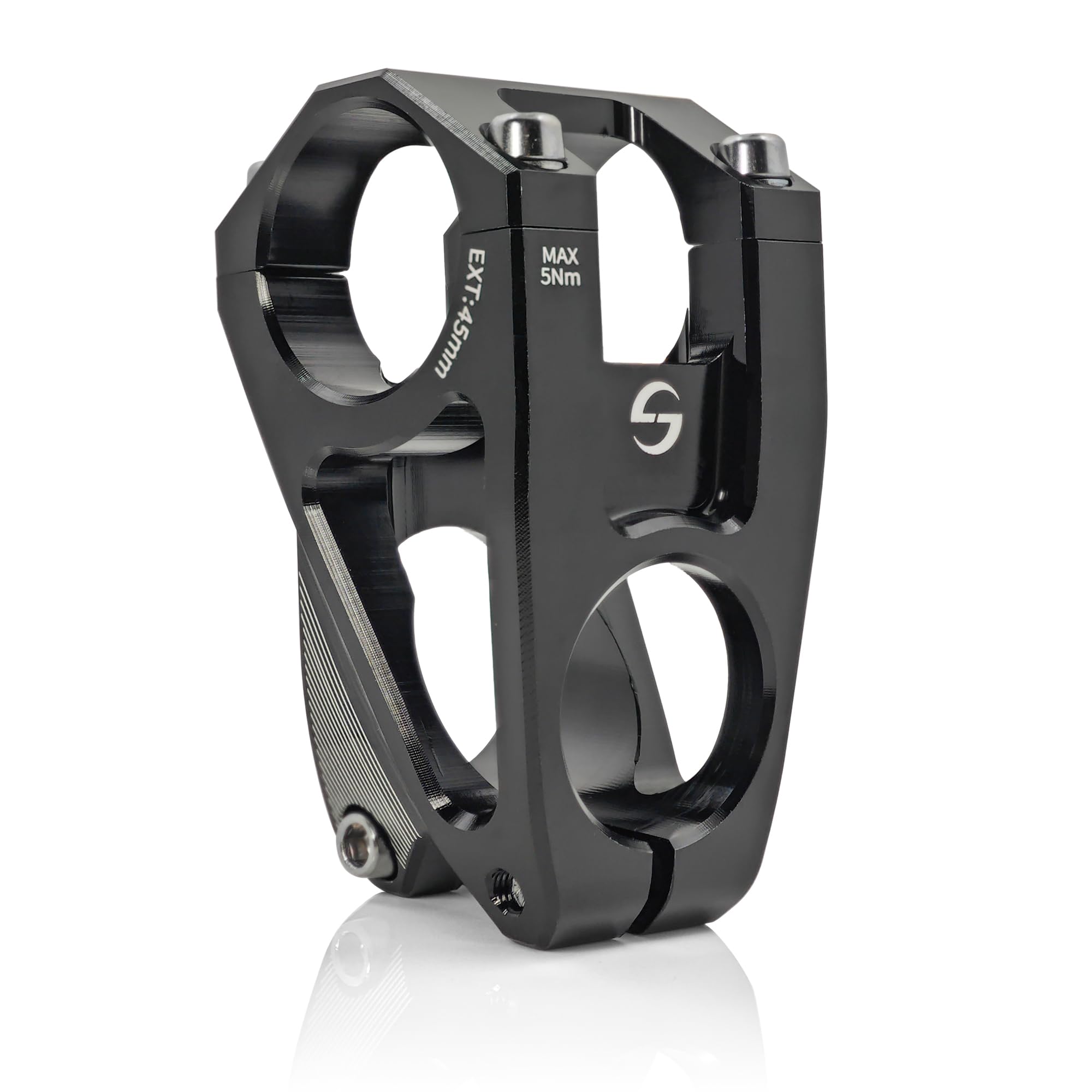 Fisope Mountain Bike Stem With 31.8Mm Bar Clamp 7 Degree 45Mm Cnc Machined Aluminum Alloy Light Weigh Bike Stem For Downhill And
