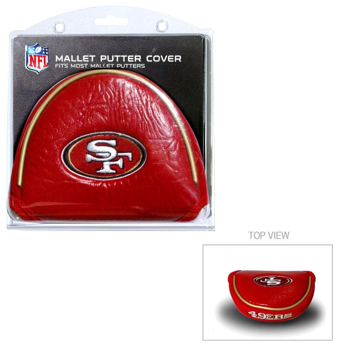 Team Golf Nfl San Francisco 49Ers Golf Mallet Putter Cover Golf Club Mallet Putter Headcover, Fits Most Mallet Putters, Scotty C