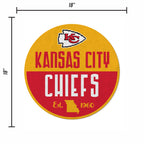 Rico Industries Nfl Football Kansas City Chiefs Classic Shape Cut Pennant - Home And Living Room D  Cor - Soft Felt Ez To Hang