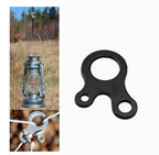 Heyous 6Pcs Stainless Steel 3 Hole Survival Buckle Rope Tensioner Windproof Rope Buckle For Tent Camping Hiking Backpacking Outd