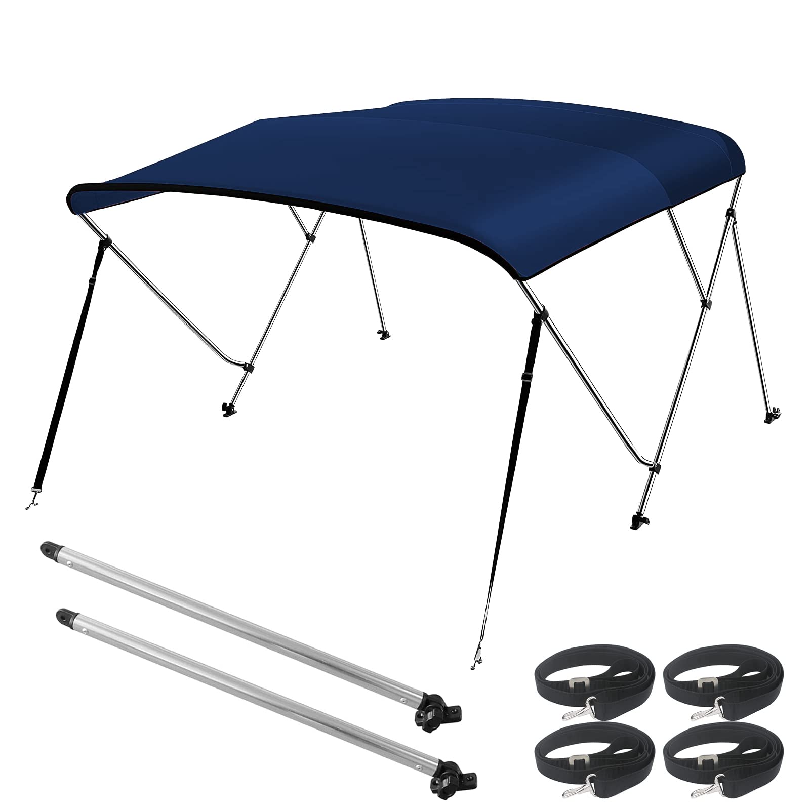 Seamander Bimini Top For Boats,3-4 Bow 13 Different Size 10 Optional Colors Available,Includes Bimini Top Hardwares And Storage