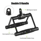 Dynasquare Cable Attachments For Home Gym, Lat Pulldown Attachment, Weight Machine Accessories, Straight Pull Down Equipment, V-