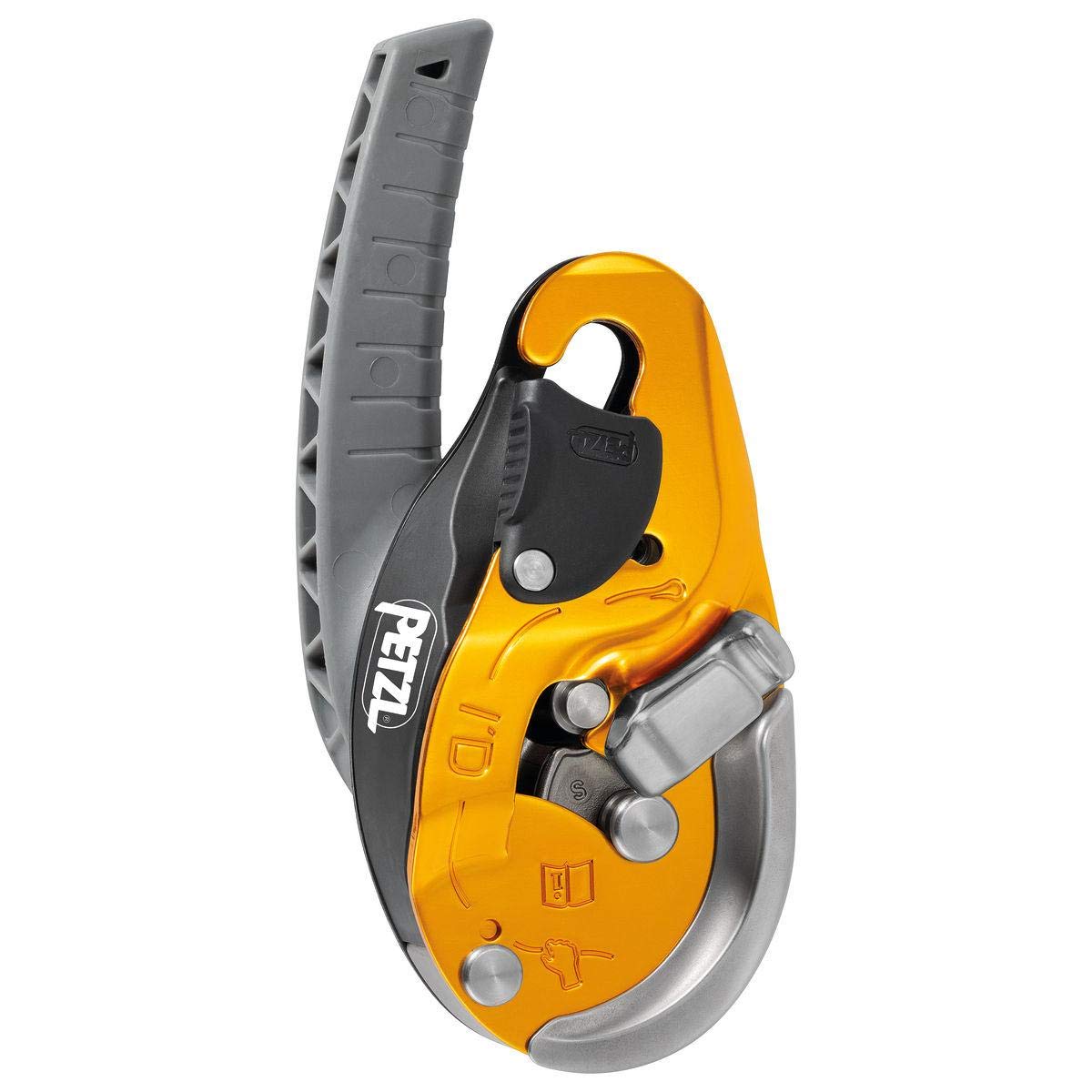 PETZL, Id Evac Descender, Self-Braking Descender with Anti-Panic Function for lowering from an Anchor