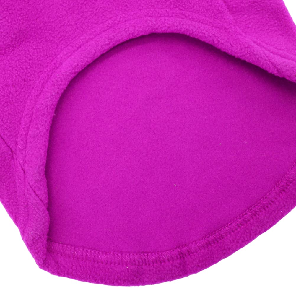 Dog Fleece Vest Soft Winter Jacket Sweater With D-Ring Leash Cold Weather Coat Hoodie For Small Medium Large Dogs Purple Small