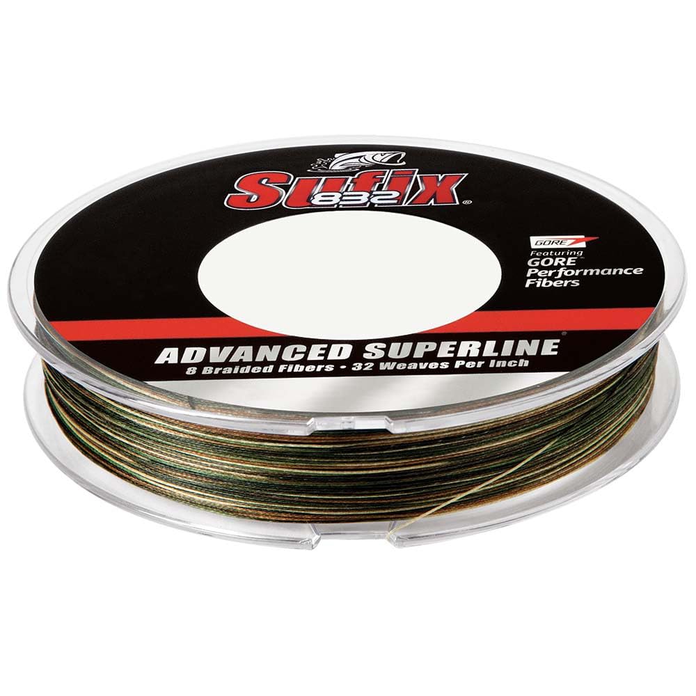 Sufix 832 Advanced Superline Braid, Camo, 20Pound/300Yard Spool (660120CA)