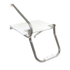 Whitecap 67902 Poly Swim Platform For Boats With Outboards - Single Rail With Step, White