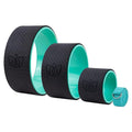 Florensi Yoga Wheel Set - Pack of 3, Green - Deep Tissue Massage & Back Roller Wheel - Spinal Alignment & Back Stretcher - Yoga 