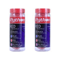 Python 3 Ball Can Red Racquetballs (Lightning Fast!) (2-Packs/Cans, 6-Balls)
