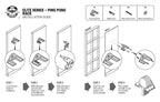 Iron American Elite Ping Pong And Table Tennis Storage Rack, Made In Usa - 1.375 Inch Slot For Balls And 3.25 Inch Slot For Padd