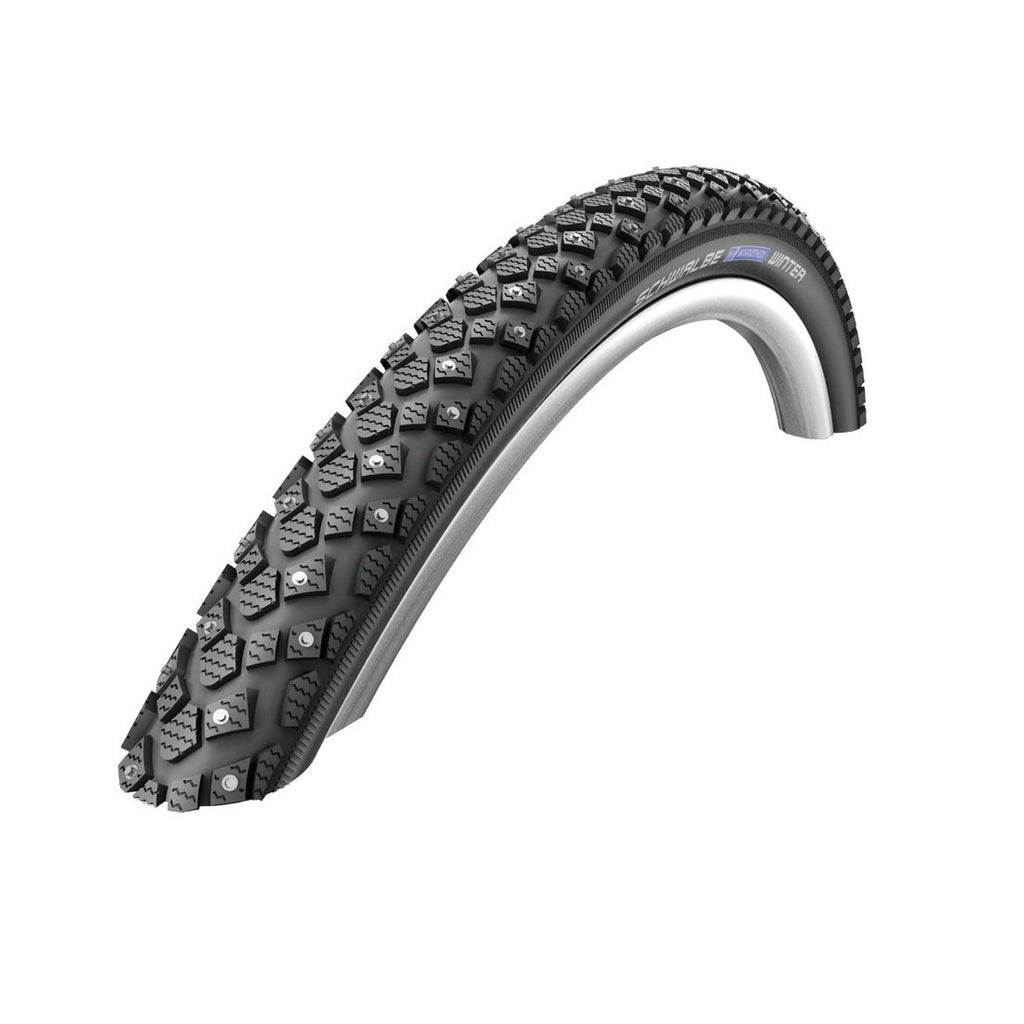 Schwalbe Marathon Winter Plus Tire - 700 X 40, Clincher, Wire, Black/Reflective, Performance Line, 240 Steel Studs