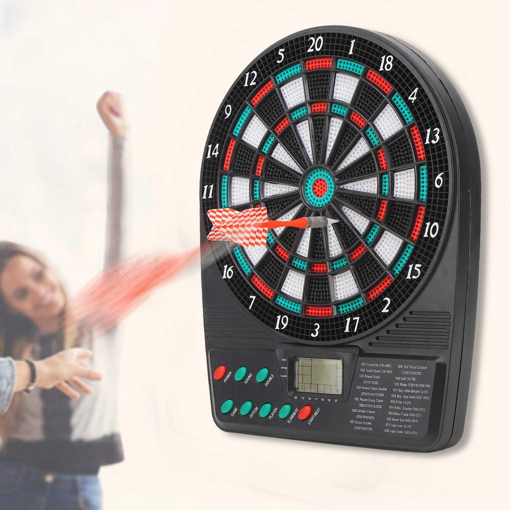 Huakii ?????????????????? ???????? 545G Mini Scoring Dartboard, Mini Dartboard, Lcd Display Screen Bar For Leisure Entertainment