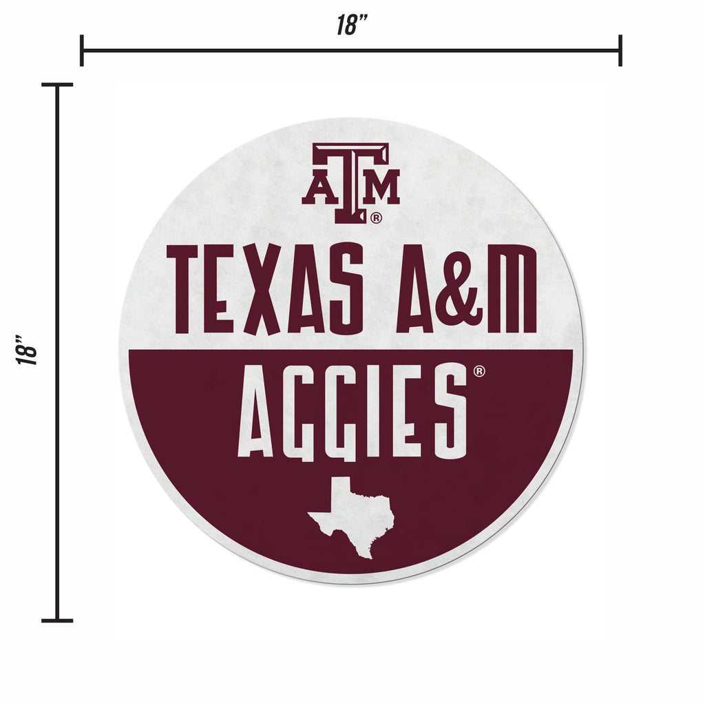 Rico Industries Ncaa Texas A&M Aggies Classic Shape Cut Pennant - Home And Living Room D  Cor - Soft Felt Ez To Hang