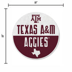 Rico Industries Ncaa Texas A&M Aggies Classic Shape Cut Pennant - Home And Living Room D  Cor - Soft Felt Ez To Hang