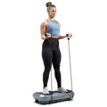 Sunny Health & Fitness Curved Vibration Plate Machine - 3D Vibrating Platform for Lymphatic Drainage & Weight Loss | Whole Body 