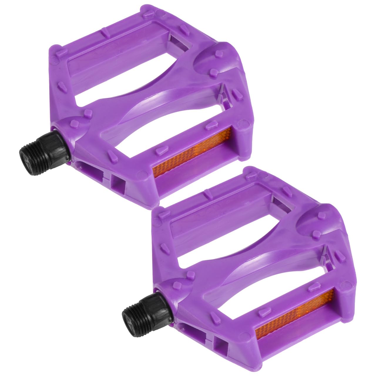 YARNOW Bicycle Pedals 1/2 Inch Thread, Plastic, Purple, Non-Slip Bike Pedals Replacement, Cycling Parts