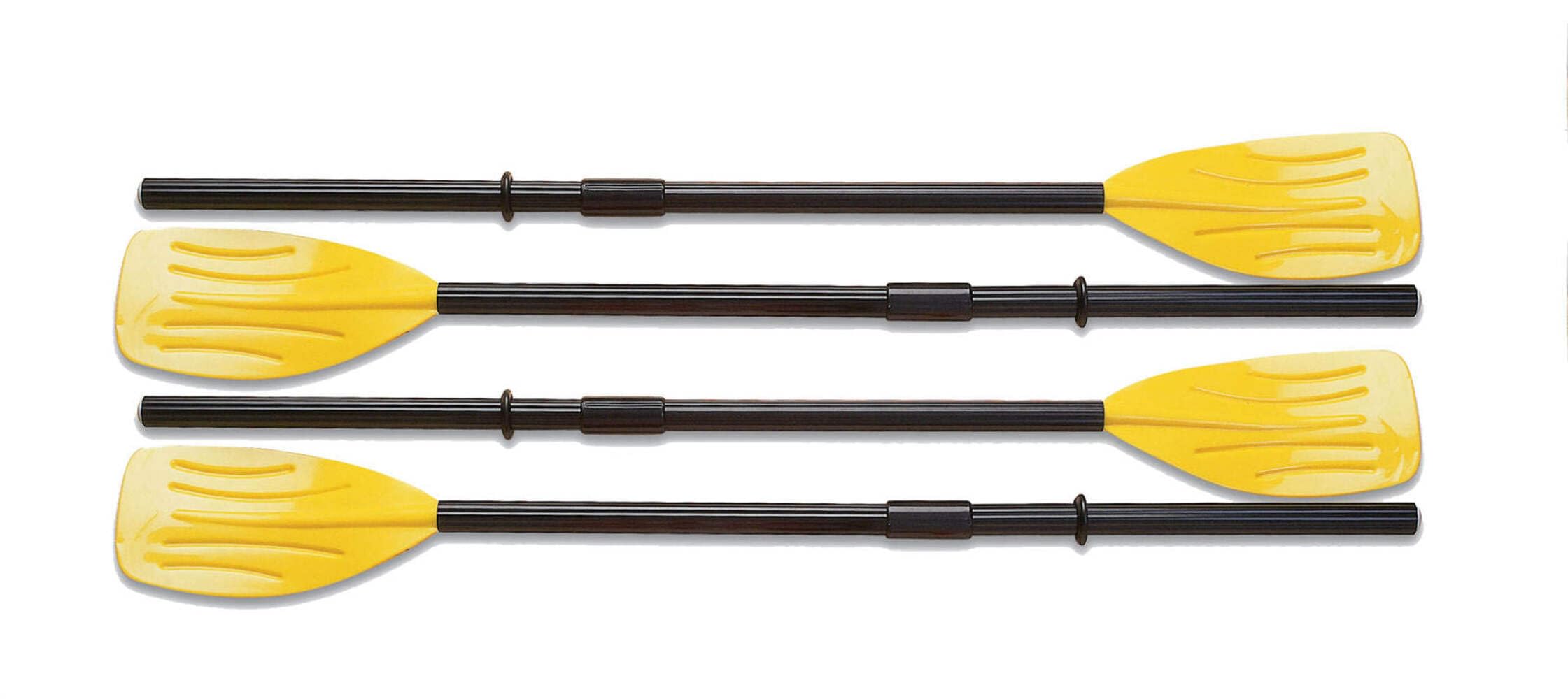 Intex 48 Paddles Plastic Ribbed French Oars Set for Inflatable Boat (2 Pairs)