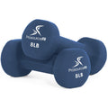 Prosourcefit Neoprene Dumbbell Coated For Non-Slip Grip, Blue, 8Lb
